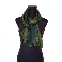 100% Silk. Printed silk. 50x180 cm